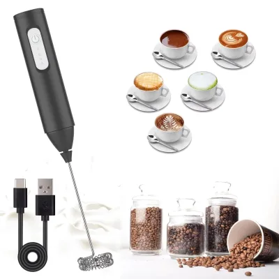 Hot Selling Portable Durable Usb Rechargeable Stainless Steel Handheld Automatic Electric Milk Frother
