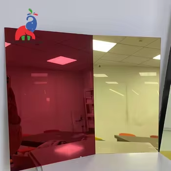 1220*2440mm Outdoor Advertising Mirror Acrylic Sheet 3mm Cutting PE Packaging for Sign Board Signboard Printing