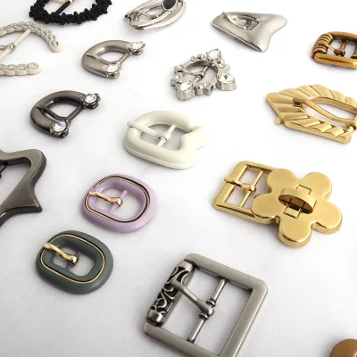 Wholesale Factory Stock DIY Different Styles Women's Shoe Decoration Metal Sandal Shoelace Pin Buckle