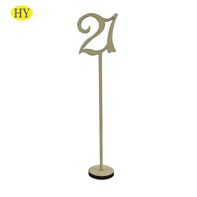 Custom Handmade 1-25Pcs Restaurant Wedding Wooden Table Numbers for Sale