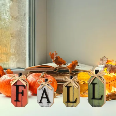 High Quality Cheap Price Haverst Decorations Fall Decor Ornaments Wood Crafts Thanksgiving Wooden Sign