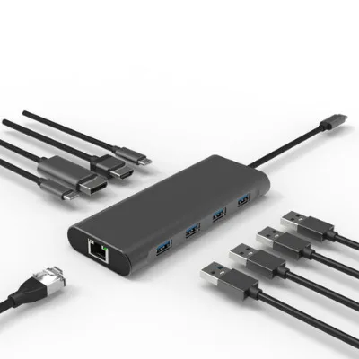 Hot sale usb hub laptop type c docking station with hdmi and ethernet pd 100w