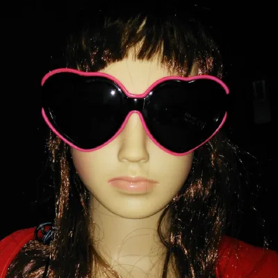 Halloween Heart Shape EL Wire Glowing Eye Glasses LED Light Up Costume Party Light Up Eyewear Rave Festival Club Accessories