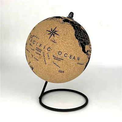 Factory Supply Modern Wooden Tellurion Globe Art Office Decoration Customizable Handmade Eco-Friendly Crafts