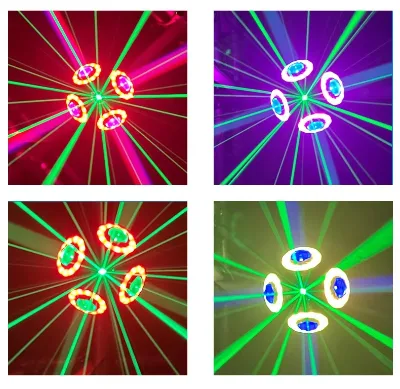 LED Laser Strobe Mushroom Light 70W 20Flashes/S DMX512 Sound Active Auto Run Party Stage Lamp