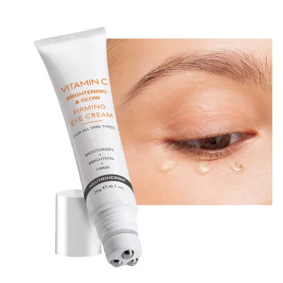 Customized Wholesale Reduce Dark Circles Puffy Tightening Firming Brightening Whitening Vitamin c Eye Cream