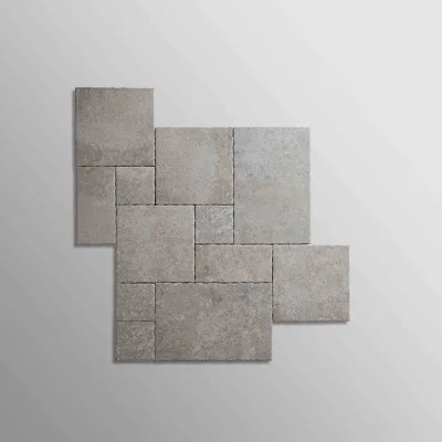 Form-Aged Grey F13 French Pattern Castle Porcelain Tiles Wave Natural Edge Tile for Flooring