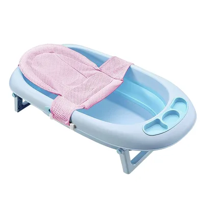 Toddler Bath Seat with Backrest for Assisted Sitting in Tub Gentle Support Support Multi-Stage Tub Folding Bath Sling