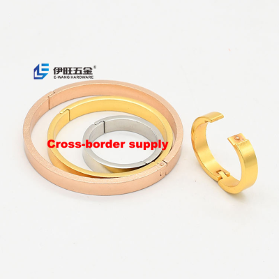 YIWANG Factory Gold Metal Loose Leaf Book Binding Rings for Notebook