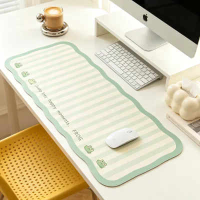 Trimmed Edge Wholesale Mousepad Washable Custom PVC Mousepad Laptop Mat for Drafting Room