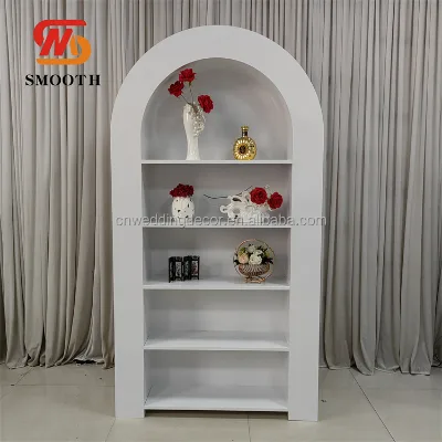 SMOOTH Wedding White Iron Backdrop Metal Frame Champagne Dispenser Wall Stand Elegant Beer Wall for Party Event