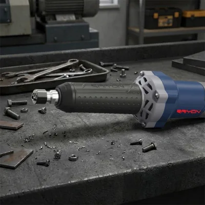 Long Neck Angle Grinder 850W Brushless Die Grinder 6mm 6.35mm 8mm AC Brushless Straight Grinder