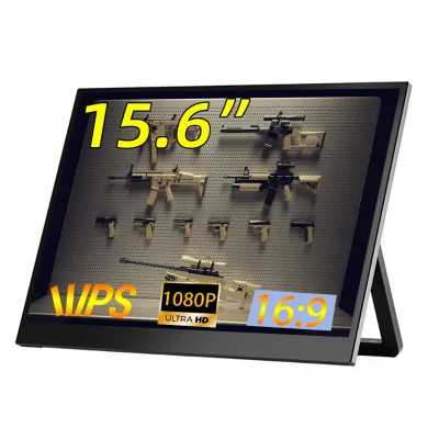 OEM ODM IPS 15.6-Inch Portable Gaming Monitor 1920x1080 Resolution 60Hz 20ms Response Time Type-C Interface Computer Expansion