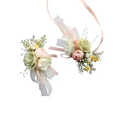Forest-themed Detachable Simple Cloth Floral Arrangements for Weddings Grand Openings Themed Events; Wedding Ribbon Corsages