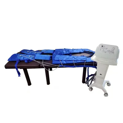 Blue Sauna Blanket Body Slimming Pressotherapy Boots air Pressure Massager Presoterapia Lymphatic Drainage