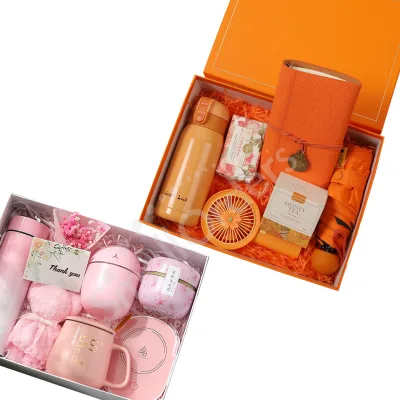 Custom Daily Care Gift Set with Thermos Cup Fan Umbrella for Corporate Promotional Business Gifts Sets Other Holiday Gifts