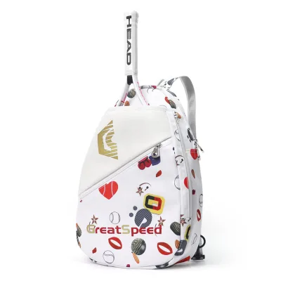 Large Sports Handbag Tennis Racket Shoulder Bag All Court Bag for Tennis Women with Front Pocket Tennis Tote