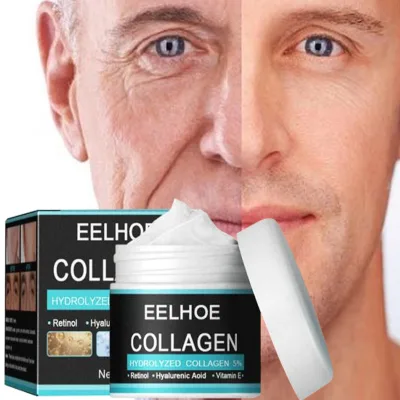 Retinol Anti Wrinkle Face Cream for Men Collagen Anti Aging Firming Lifting Hyaluronic Acid Brightening Moisturizing Skin Care