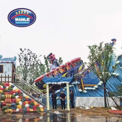Flying Saucer Swing Ride with Disco Lights and Music Ideal Attraction for Theme Parks, Fairs, and Festivals