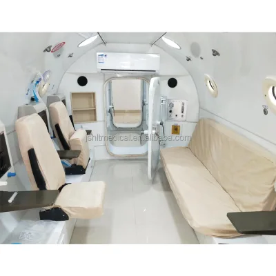 2.0 ATA Medical Use Multi Person Hard Hyperbaric Oxygen Chamber, HBOT Circular Chamber for 10 Persons
