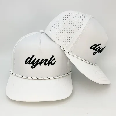 Waterproof 5 Panel XXXL Men Women Performance Running Embroidered Logo with Tee Holder Rope Custom Golf Hats Baseball Caps