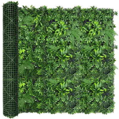 Artificial Hedge Panels Plastic Plants Wall for Wedding Holiday Home Garden Yard Decoration