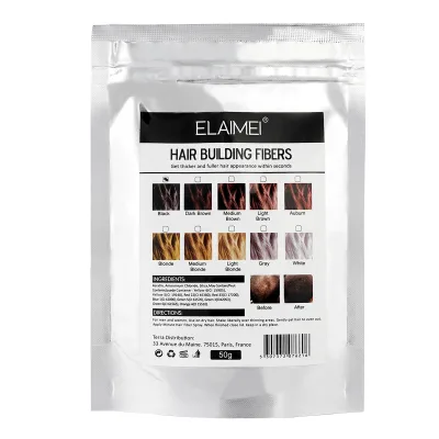 Follic Tech Hair Building Fibers 50g Highest Grade Refill That Can Use for hair fiber applicator