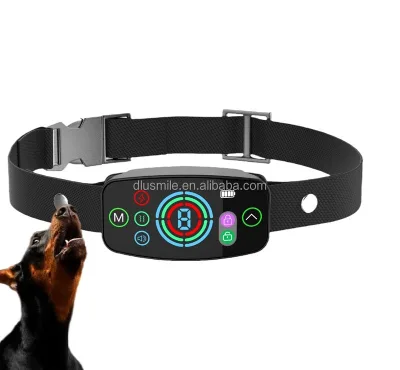USMILE Innovation Design IPX6 Waterproof Rechargeable Full Color Screen Anti-Barking Device for Pets Anti-Misjudgment Innovation