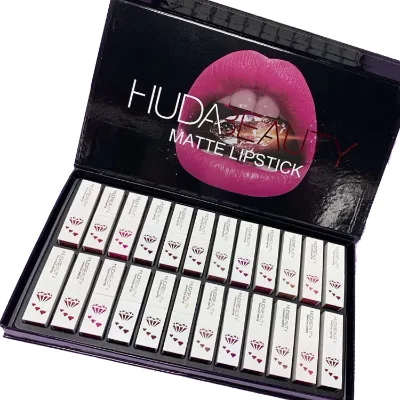Custom Lip Lipstick Lip Lloss Tubes Cosmetics Makeup Set 12 Color Matte Waterproof Lipstick
