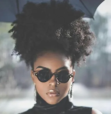 Cute  Kinky Curly pony Tail Hair Piece ,Nautral Big Kinky Curly Puff Human Hair Afro Hair Bun 140g