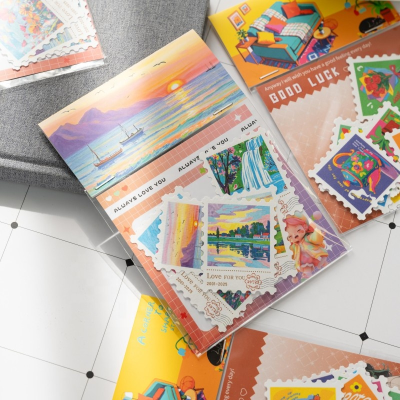 Customized Stamp Decal Sticker Cartoon Stickers Custom Decorative Decals Adhesive Decals