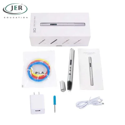 OEM Custom 3d Pen Manufacturer JER 3d Pen Pla Filament 1.75mm CE FCC RoHS Certified Professional Metal 3d Printing Pen Kit