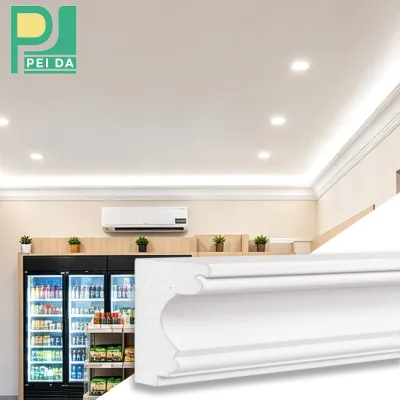 PU Moulding Fireproof Lightweight Decorative Moldings for Indoor Apartment Interiors-Elegant Stylish Safe Cornice Trim