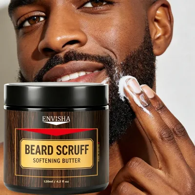 Hot Sale Beard Balm Sulfate-free Refreshing Moisturizing Conditioning Facial Hair Cream Essential Beard Scruff Softening Butter