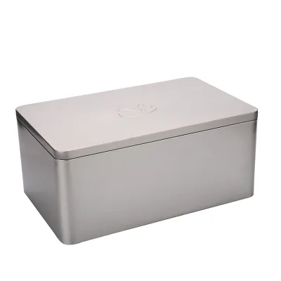 Customized Recyclable High Quality Tinplate Store Medical Products Rectangular Metal Tin Box Packaging