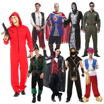 Cosplay Costumes Vampire Egyptian king Pirate Warrior pilot  Horror Halloween Costume Adult Costumes for Halloween