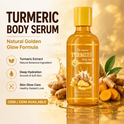 Private Label Korean Skin Care Products Vitamin E Skin Brightening Serum for Removing Dark Spots Turmeric Body Serum