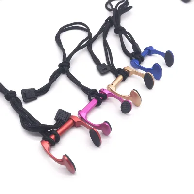 Hot Sale Aluminum Alloy Oval Shape Nose Clip with Lanyard for Freediver Customized logo