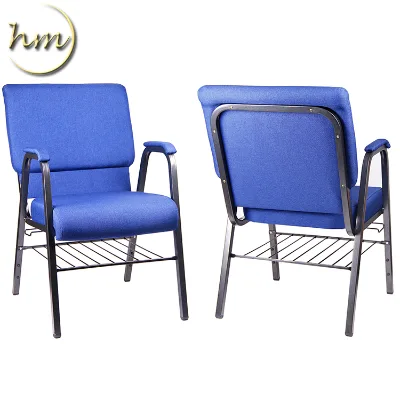 Blue Church Chair With Armrest (HM-C31)