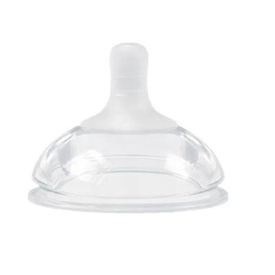 Factory-direct Wholesale 7cm-wide-mouth Gravity Ball with Straw Training Spout Duckbill Silica Gel Nipple Medium Flow for Babies
