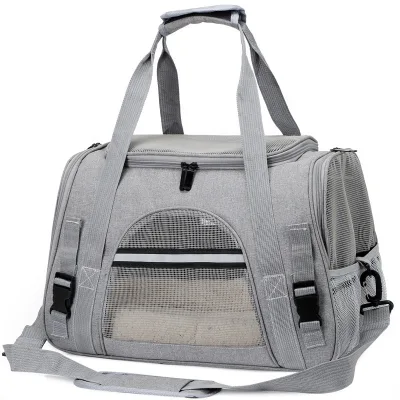 OEM Wholesale Hot Soft Sided Airline Approved Foldable Pet Carrier Dog Puppy Cat Travel Bag