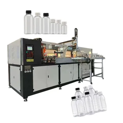 Automatic Bottle Blowing Machine Manufacturers a Four PET Bottle Blowing Machine Mineral Water Cosmetics Bottle Blowing Machine