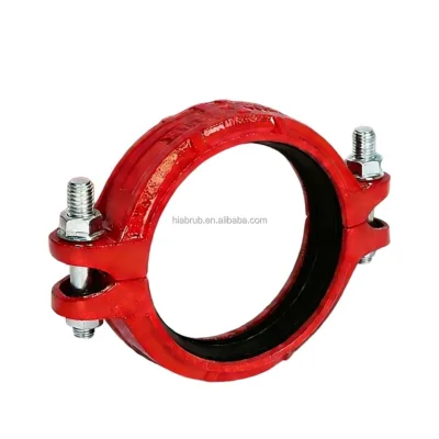 Hose Clamp Fire Protection Groove Pipeline Fittings DN150-DN200 Grooved Carbon Steel Hose Clamp 175-300 PSI Working Pressure
