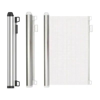 Household Drill Install White Retractable Mesh Gate Childproof Anti-Fall Fence for Doorways & Stairs