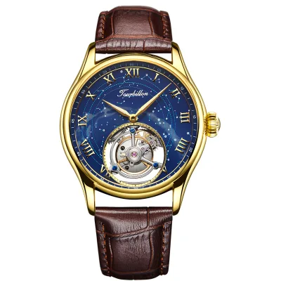 Wholesale Stainless Steel Tourbillon Watch Men Relojes Para Hombres Reloj Custom logo Automatico Mens Watches