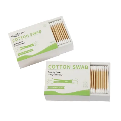 Manufacturers Home Use Buds Cleaning Swab Long Pointed High Quality Cotton Buds Swab Bamboo Cotton Swabs