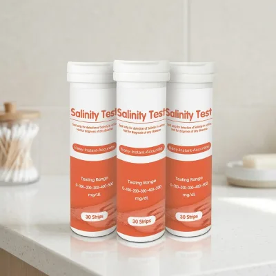 0-500 Salinity Urine Detection Accuracy Home Self Diagnostic Urine test Salinity in Urine with 30 Strips Per Barrel