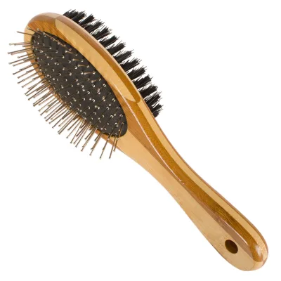 Comfortable Non-toxic Painted Double-sided Clean Bamboo Pet Brush