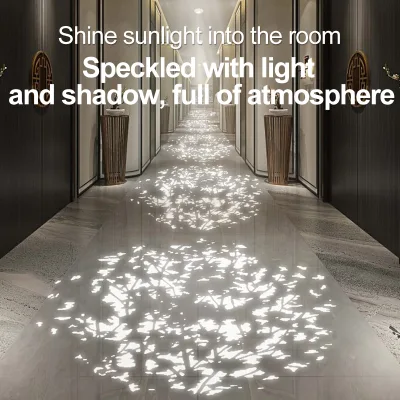 Ambient Decor Gobo Projector, Creates Artistic Speckled Light & Shadow for Hotel Corridor & Commercial Space, Custom logo