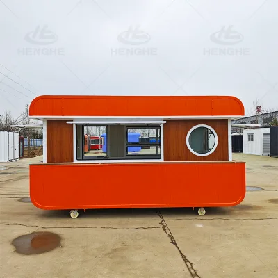 Mobile Food Cart with Display case and Premium Solid Wood, Suitable Brand Promotions, Cultural Festivals & Gourmet Sales